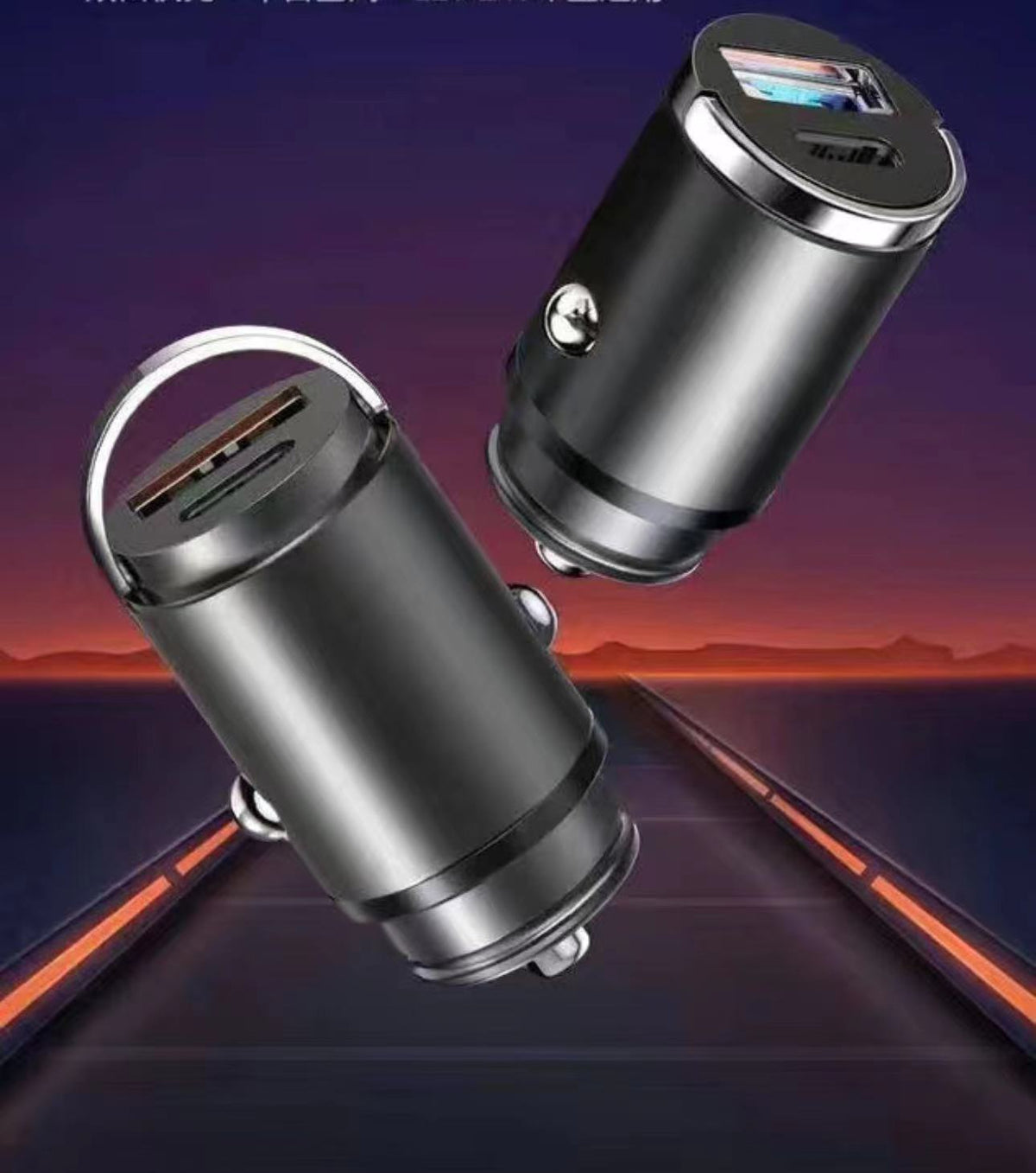 車用充電器 車用充電器 USBポート USB Type-Cケーブル付き 12V/24V車対応 スマホ急速充電 iPhone/iPad/Samsung Galaxyなどに対応。