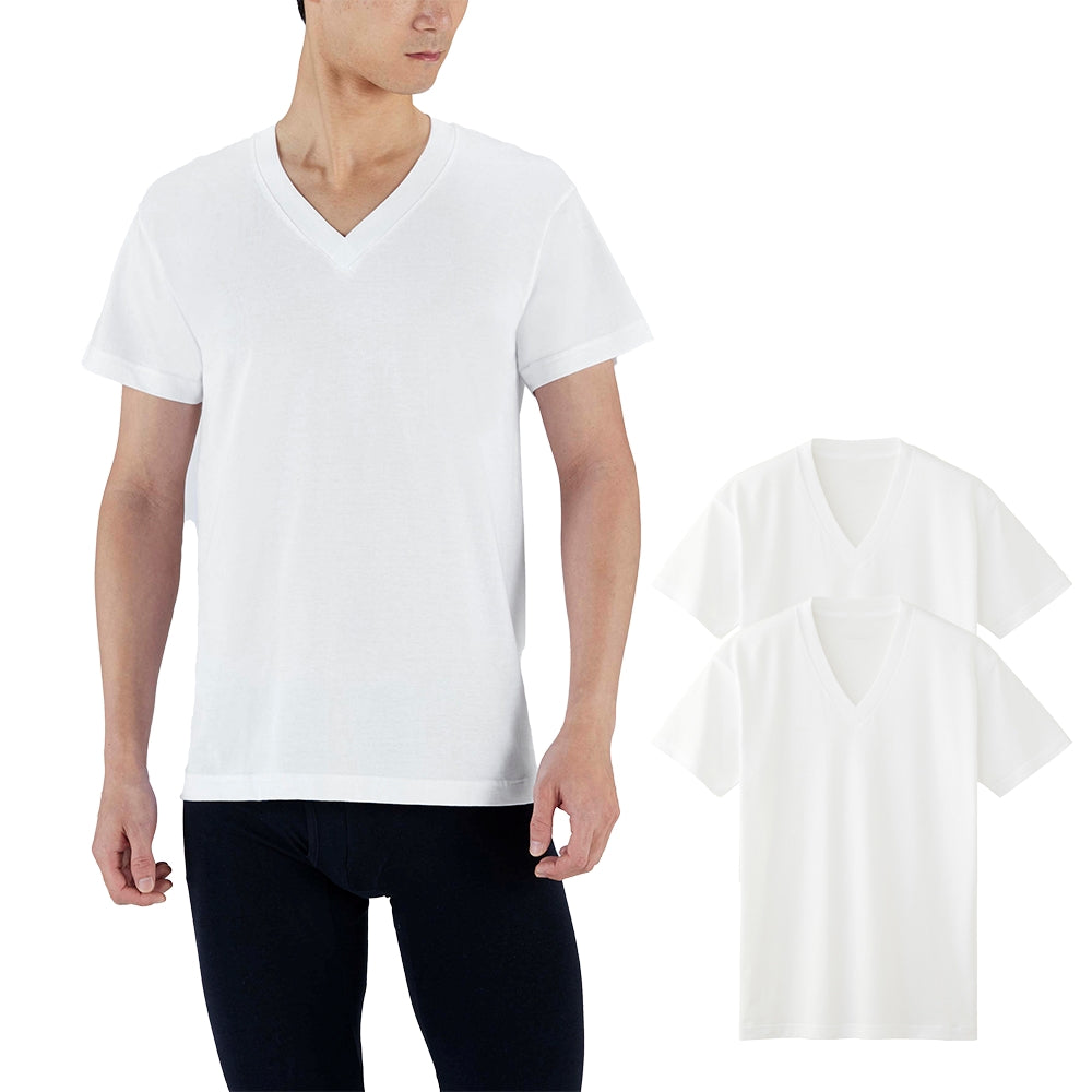 男性純綿Tシャツ半袖で通気性が良く夏に適している