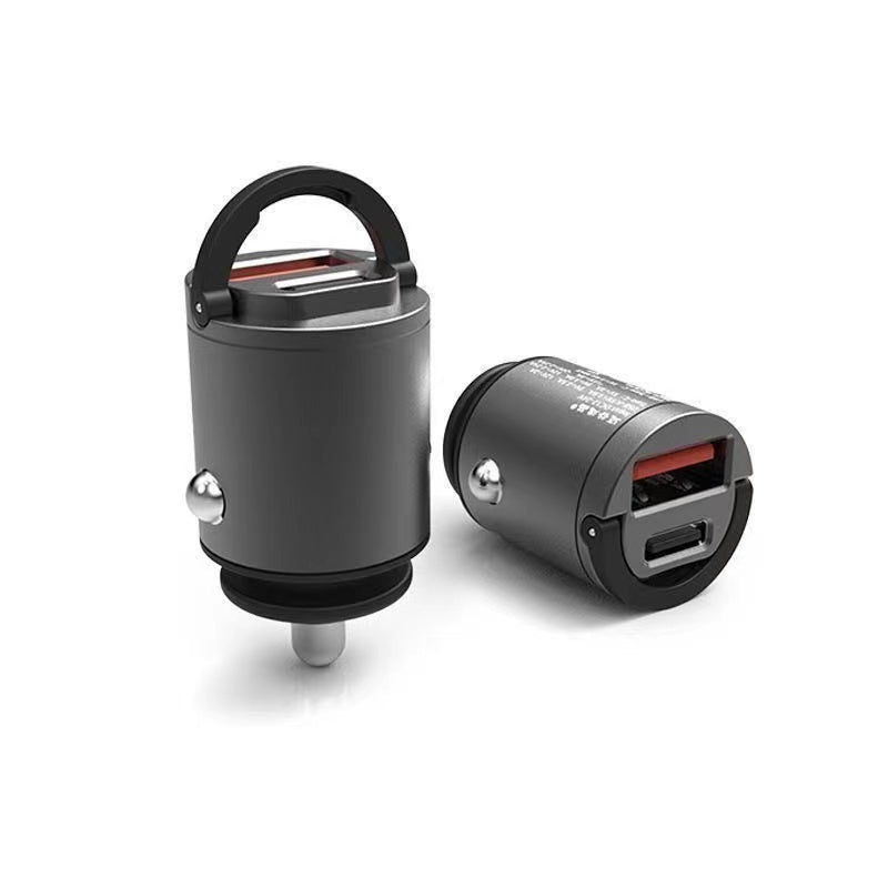 車用充電器 車用充電器 USBポート USB Type-Cケーブル付き 12V/24V車対応 スマホ急速充電 iPhone/iPad/Samsung Galaxyなどに対応。